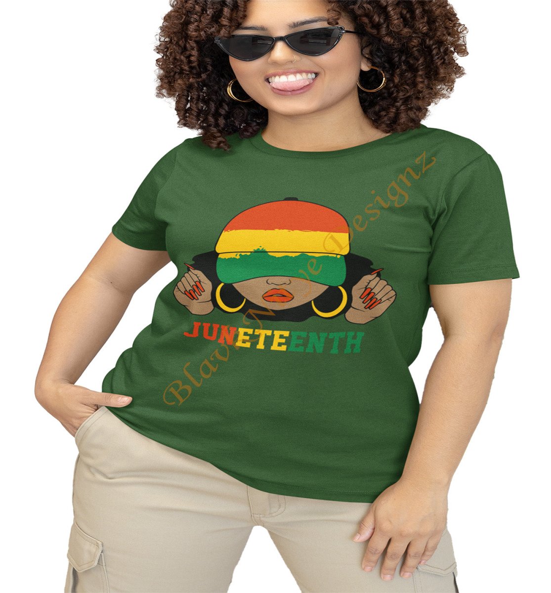 Juneteenth Ladies T-Shirt - BlavkNitye Designz