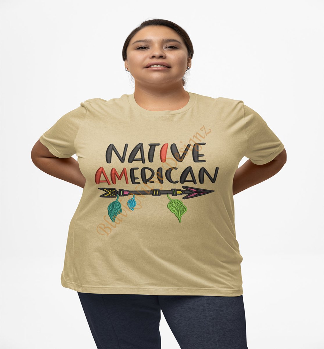 Native American Female Graphic Tee - BlavkNitye Designz